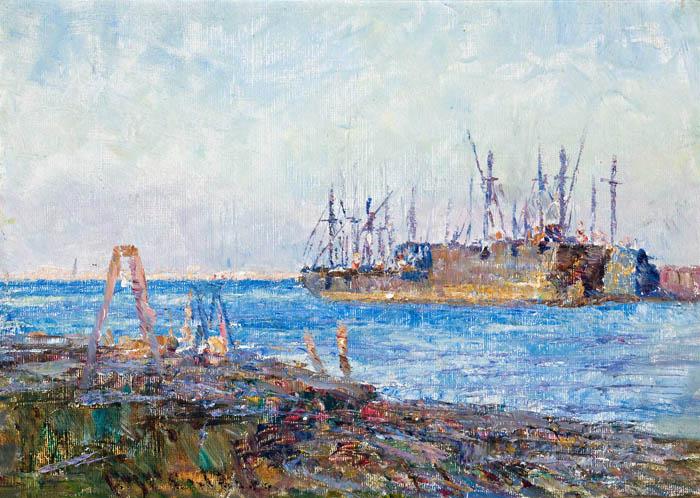 Frederick Mccubbin Ships, Williamstown by Frederick McCubbin oil painting picture